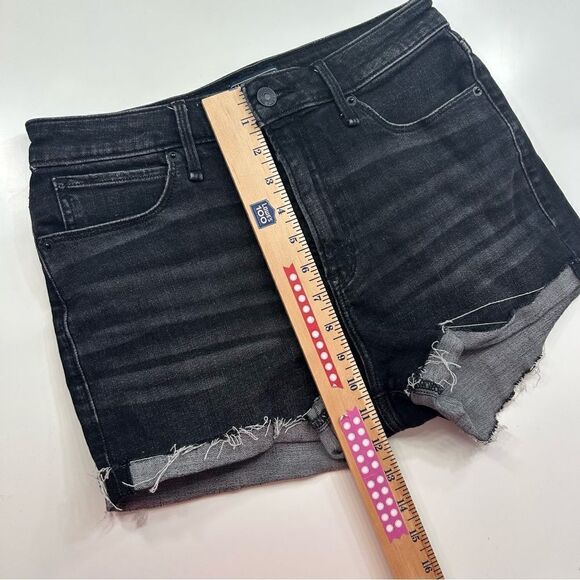 Abercrombie and Fitch Simone High Rise Shorts Dark Wash Size 28 - Picture 7 of 9